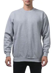 Pro Club Men's Comfort Crew Neck Fleece Pullover Sweater - Heather Gray - Small