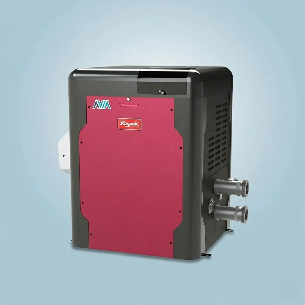 Raypak Avia 264K BTU Propane Pool Heater - NiTek Heat Exchanger - P-R264A-EP-C | 18038