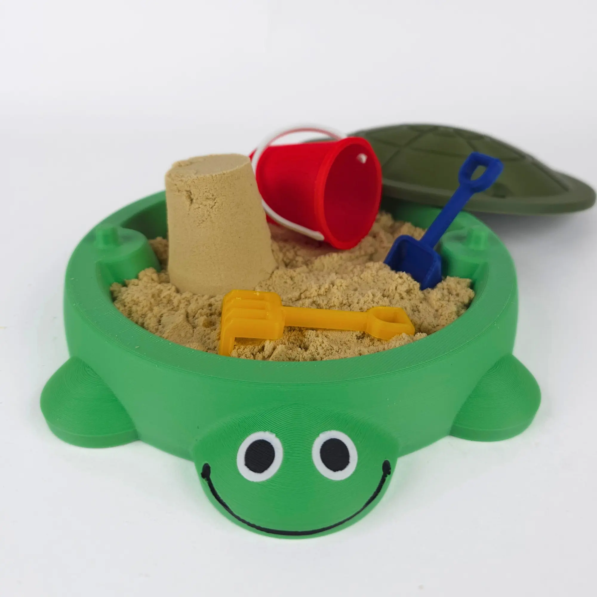 Mini Turtle Sandbox Zen Garden - Office & Home Decor Collectible Figurines Miniature Statue Light Green