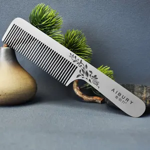 Titanium Gold Large Comb, Anti-Static Hair Brush for Men and Women, Universal Beauty Tool, 2mm Thickness Gift Comb