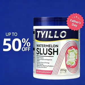 Tyillo Watermelon Slush Dietary Supplement 255g Natural Superfood Blend with Vitamin Powder for Daily Wellness Healthier Lifestyle Edible Healthcare Formula Drink Fitness Optimum