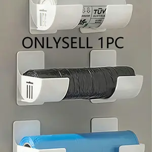 2pcs Hanging Trash Bag Holder Rack, Hangable Wall Mounted Kitchen Storage Organizer, Adjustable Angle, Ideal for Home, Kitchen, Restaurant, Hotel