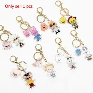 1 Piece,Skz Kpop Keychain, Cute Cartoon Anime Key Chain, Keychain Bag Pendant, Bag Charm, Car Home Decor, Fashion Accessory, Hwanghyun Felix Bangchan Changbin Han Seungmin in Leehnow, Birthday Gift,Celebrity Merchandise