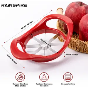 16-blade Apple Slicer And Corer - Ergonomic Anti-slip Handle, Stainless Steel