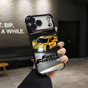 Protect Your iPhone In Style Fast  Furious Inspired Case For All IPhone Models With IPhone 17 16 15 14 13 12 11 PRO PLUS MAX AIR Four-corner Drop-proof Transparent Casual Soft Silicone Phone Case Perfect Gift L472 Cellphone Smartphone