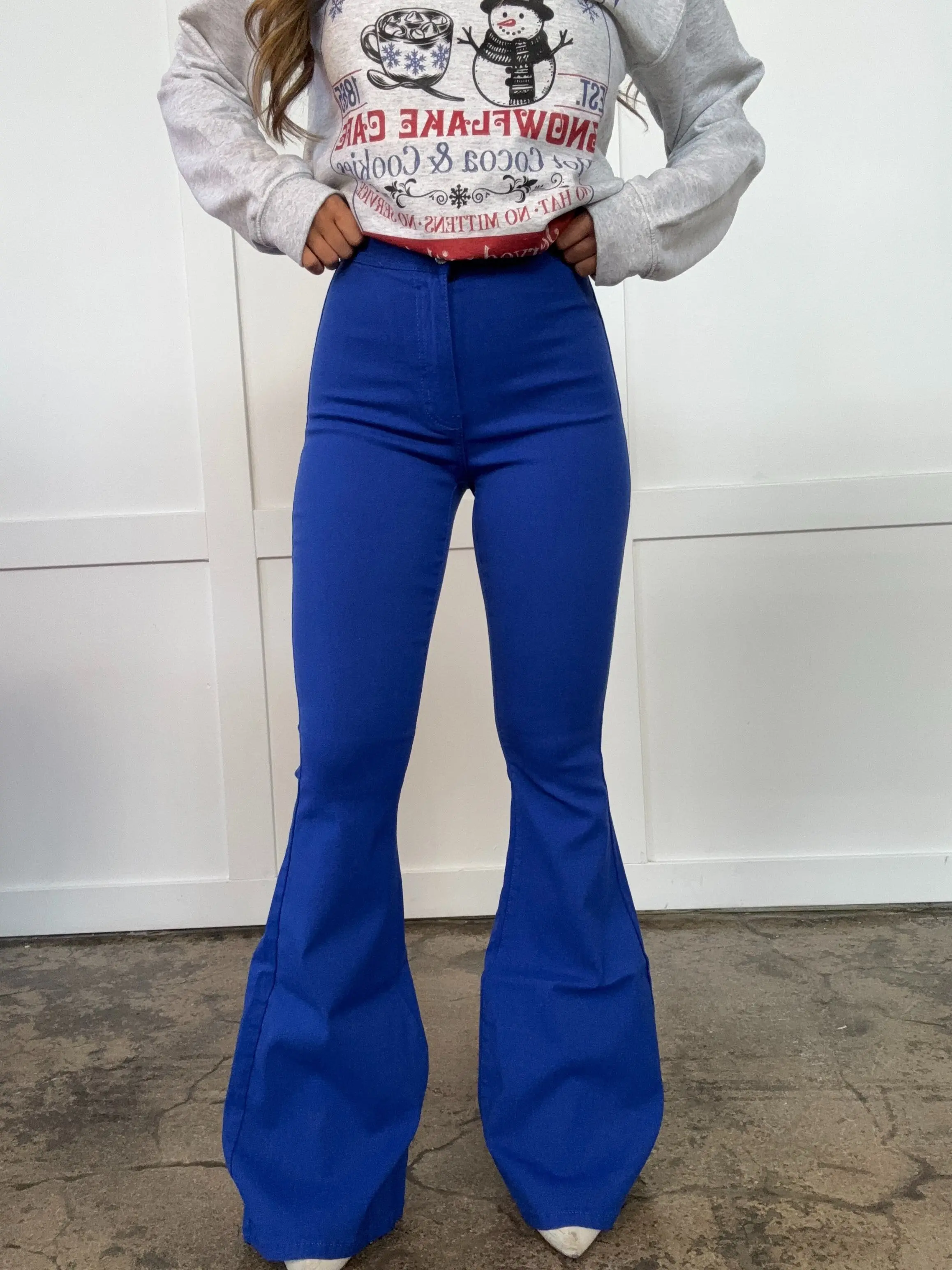 Royal Blue Fiona Flares