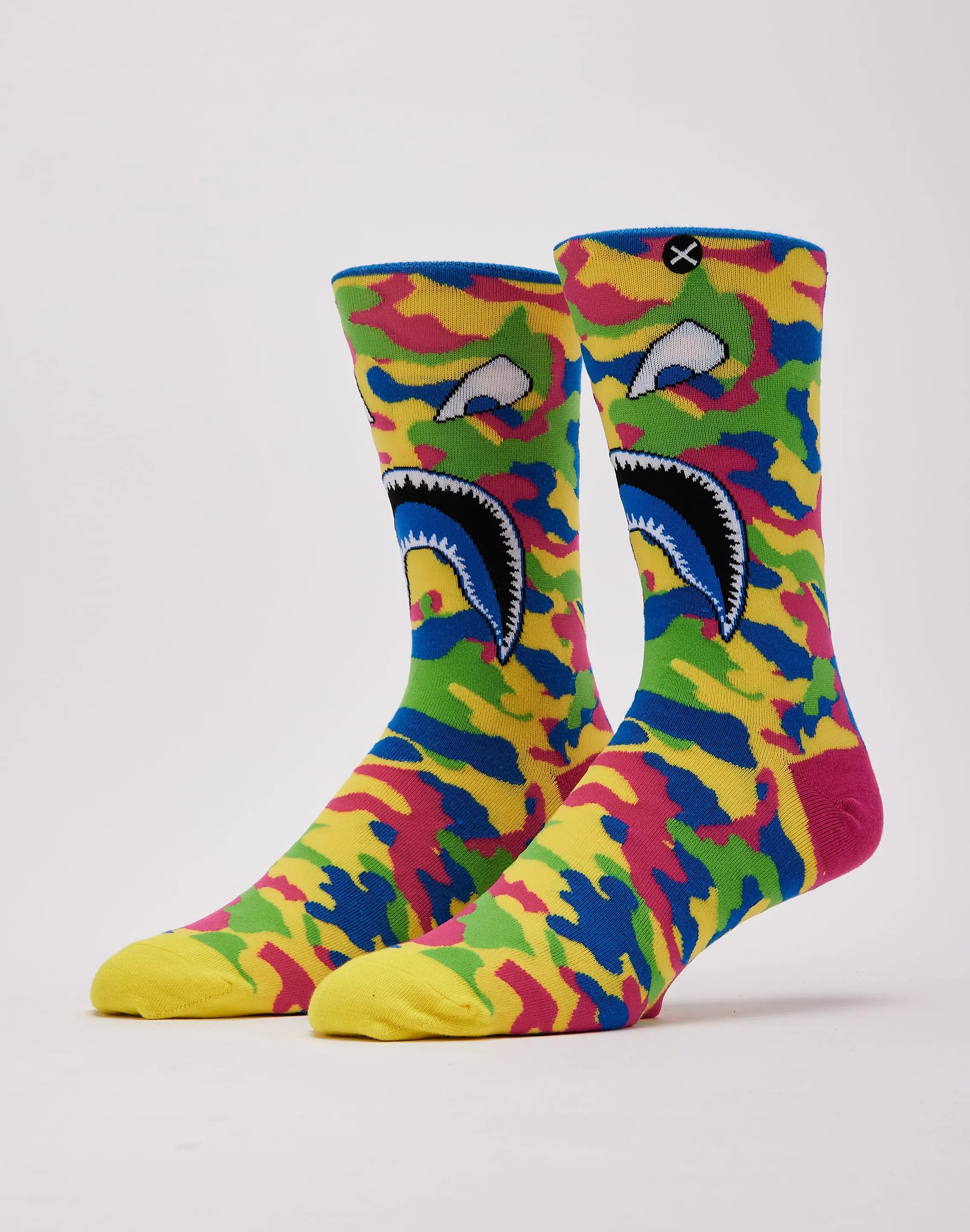 Mens Odd Sox Warplane Summer Camo Crew Socks