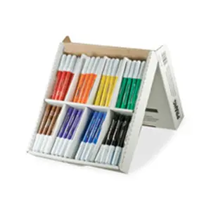 Dixon Ticonderoga Company DIX80614 Washable Markers- Master Pack- 12-Color- 96-PK- AST