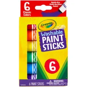 Crayola  Washable Paint Sticks - Pack of 6