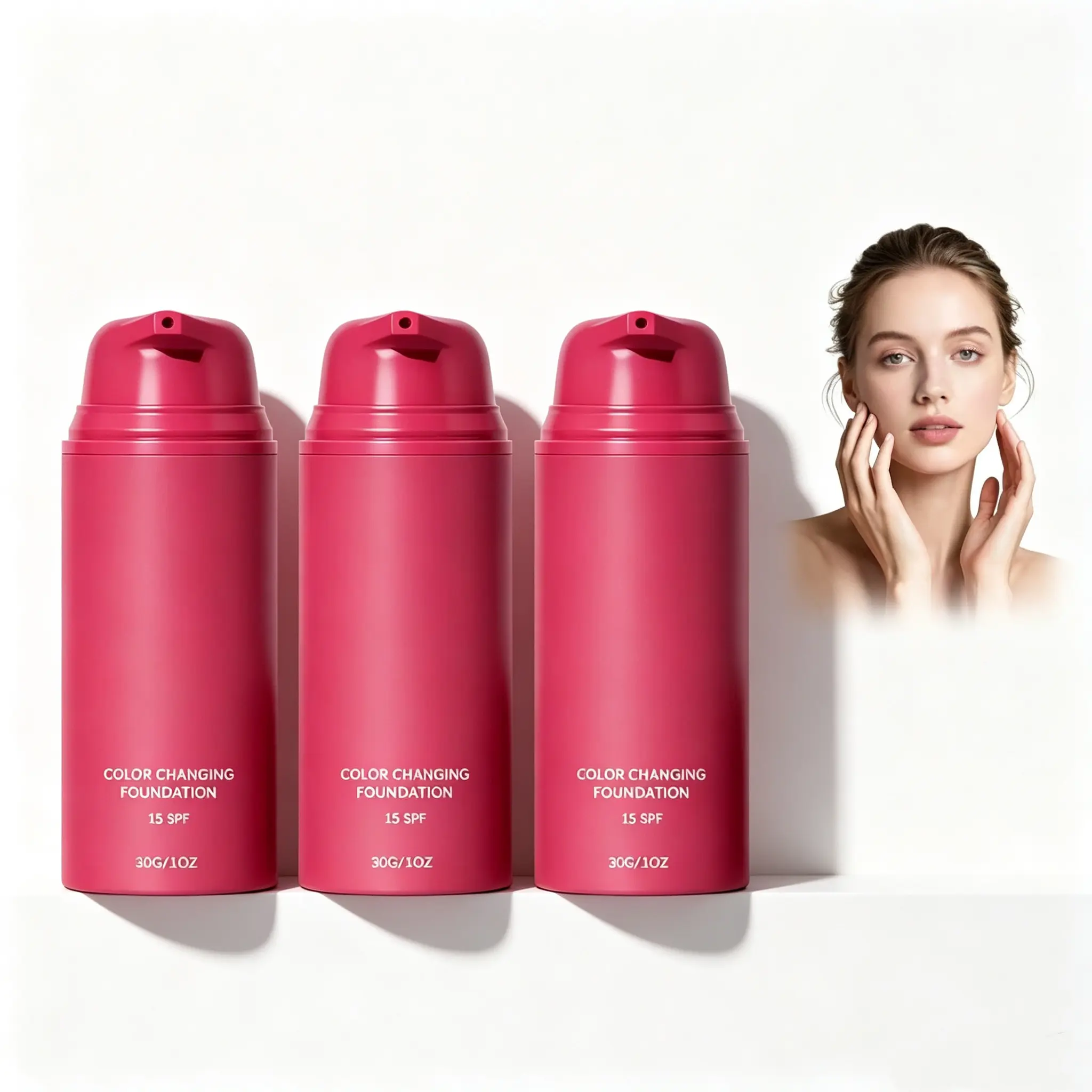 Buy 1 Get 1 Free Temperature-Adaptive Liquid Foundation (30g Each, 2 Total Bottles) - Compact, Lightweight, Natural Soft Makeup, Even Skin Tone, Long-Lasting Luminous Sheer Concealer, Smooth Flawless Daily Handy Cosmetic smooche color