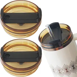 Lid Replacement for  Quencher H2.0 and ProTour Tumbler 40 oz Brown