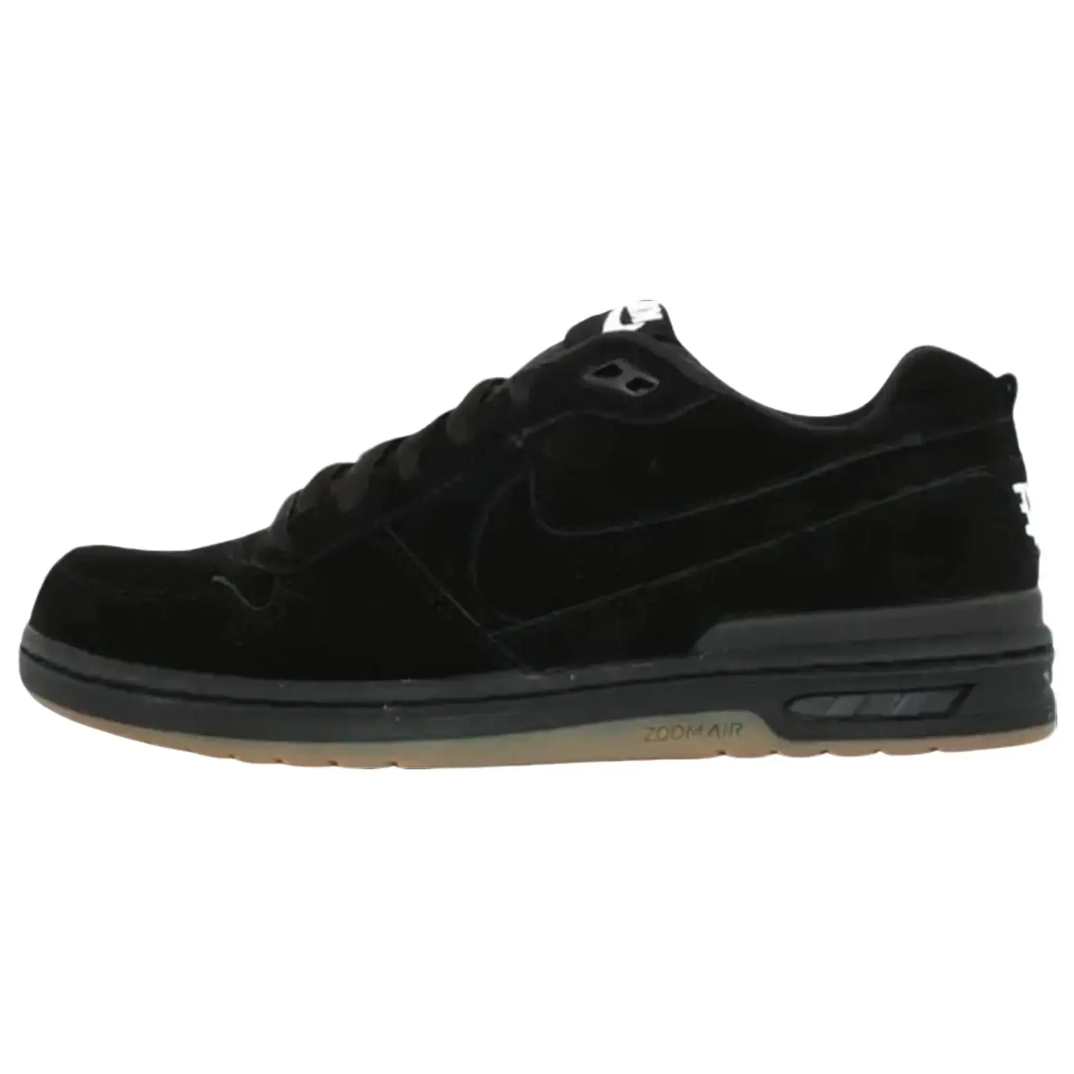 Men's Nike SB Zoom Air Low Premium 'Black Gum' x Paul Rodriguez Skating Sneakers - Durable Suede, Zoom Air Cushion, Grippy Gum Outsole, Anti-Skid Grip, Male Wear, Street Sports, Clean Look, Gum Sole Grip