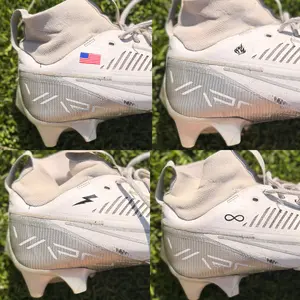 Pack of 4 Decals - USA Flag, Fire, Lightning Bolt, Infinity