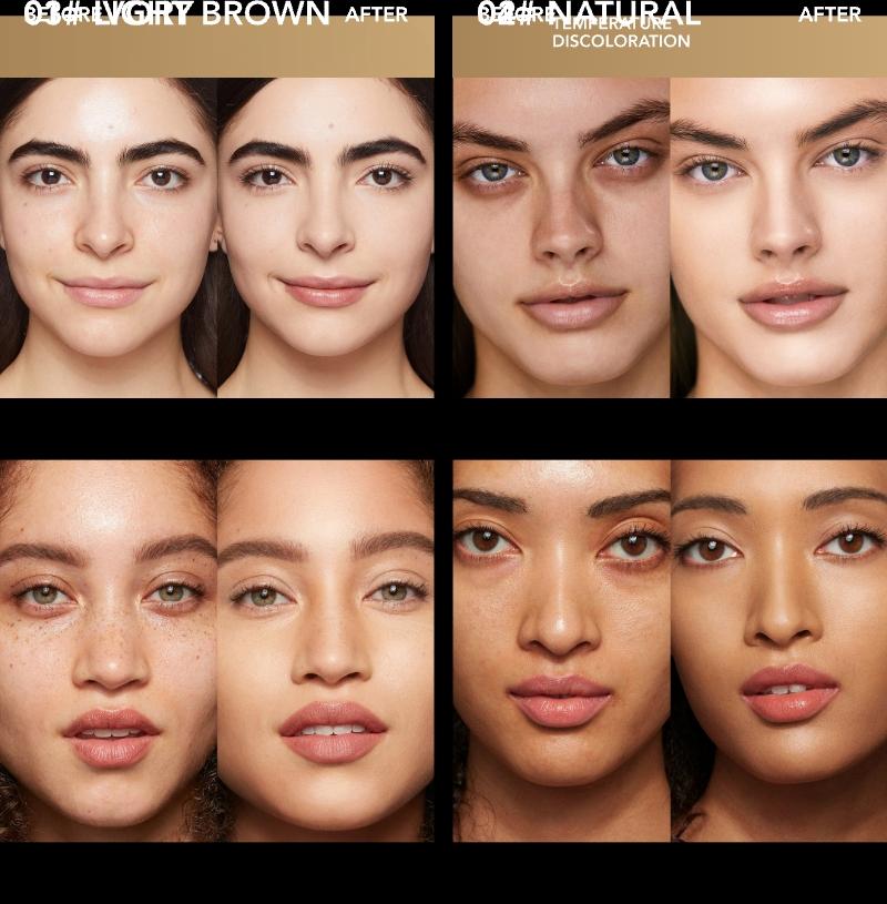 4 Shades High Coverage Foundation Concealer, Lightweight Flawless Finish Concealer Pen for Acne Scars & Dark Circles, Long-Lasting Makeup Base Cosmetic