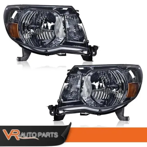 Fit For 2005-11 Toyota Tacoma Pickup Driver & Passenger Side Headlights Lamps
