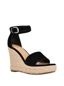 GUESS Female Hidy Suede Espadrille Wedges
