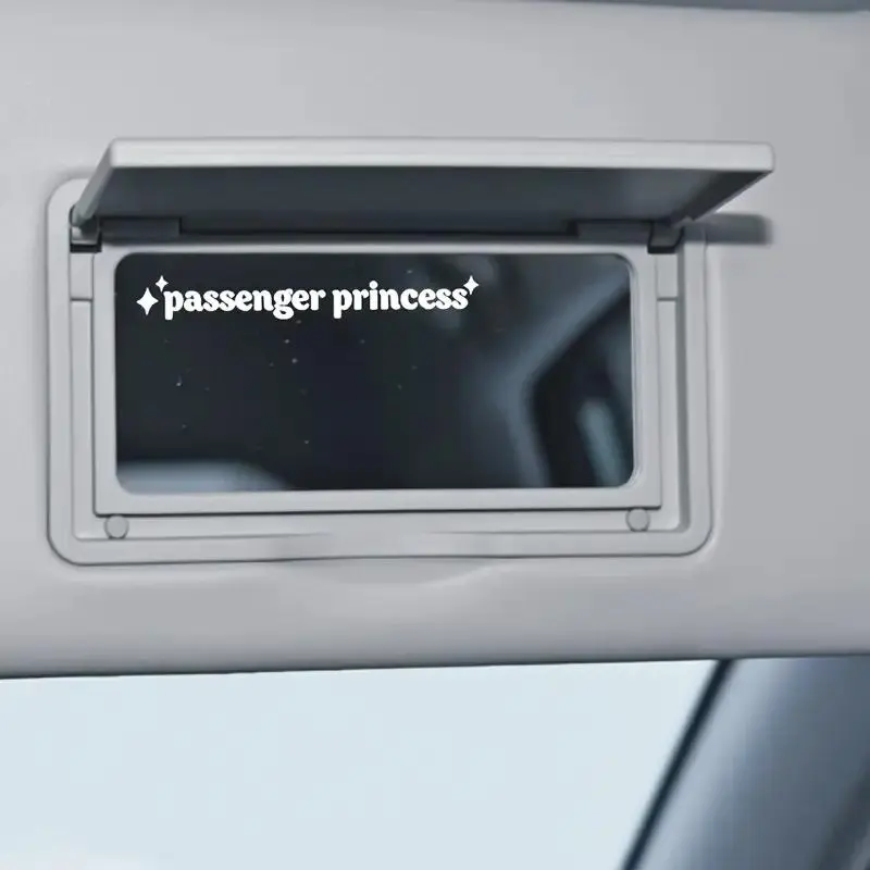 Letter Pattern Car Rearview Mirror Sticker, Self Adhesive Car Rearview Mirror Decal for Women & Girls, Exterior Accessories for Car, Universal Car Sticker, Car Decorative Sticker, Car Decorations