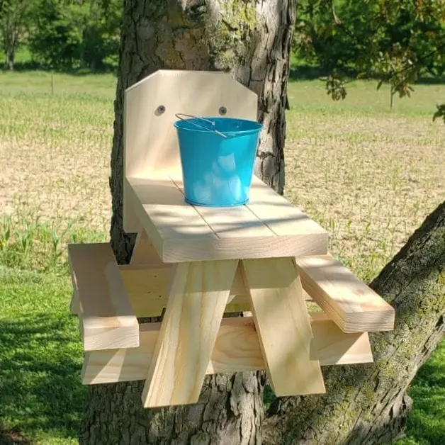 Squirrel Picnic Table - *OVER 700 5 STAR REVIEWS!* Squirrel Feeder - Father's Day Gift - Quick ship!