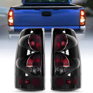 Nilight Taillight Assembly for 1999 2000 2001 2002 2003 2004 2005 2006 2007 Chevy Silverado 1500 2500 3500 1999-2002 GMC Sierra Rear Lamp Replacement with Classic Body OE Style