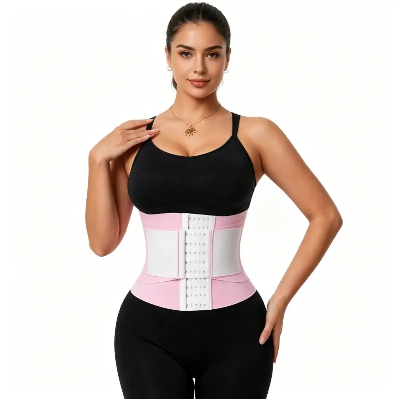 Women's Double Layer Compression Waist Trainer Belt with Multi-Row Adjustable Hooks | Perfect for Fitness Training, Postpartum Recovery & Daily Shapewear