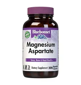 Bluebonnet Nutrition Magnesium Aspartate 400 mg, 200 Vegetarian Capsules