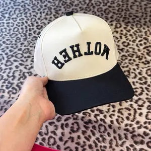 Mother upside down embroidered hat