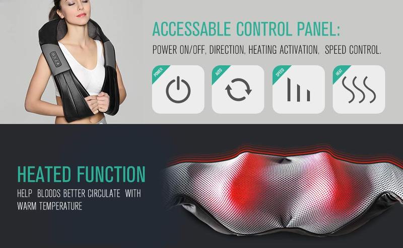 Nekteck Neck Massager & Foot Massager, Holiday Gift Massager