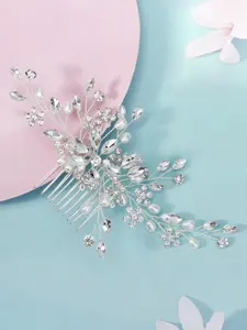 Elegant Rhinestone Hair Comb for Brides, Perfect Bridal Accessory for Weddings and Birthdays, Stylish Women's Hair Ornament