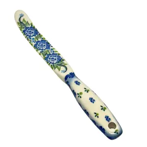 Knife, Butter Spreader - Blue Chrysanthemum