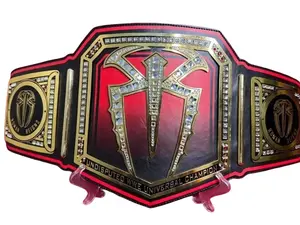 NEW Undisputed Universal Heavyweight Championship Title Belt 2MM Brass Metal Plates Genuine Leather Full Length 46 Inch Fits Up to 46 Inch Waist