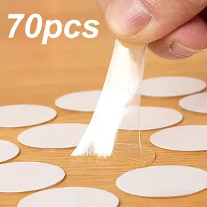 Double Sided Dot Sticker, Removable Round Clear Sticky Tack, No Trace Sticky Putty, Decorating Waterproof Small Stickers for Festival Decoration