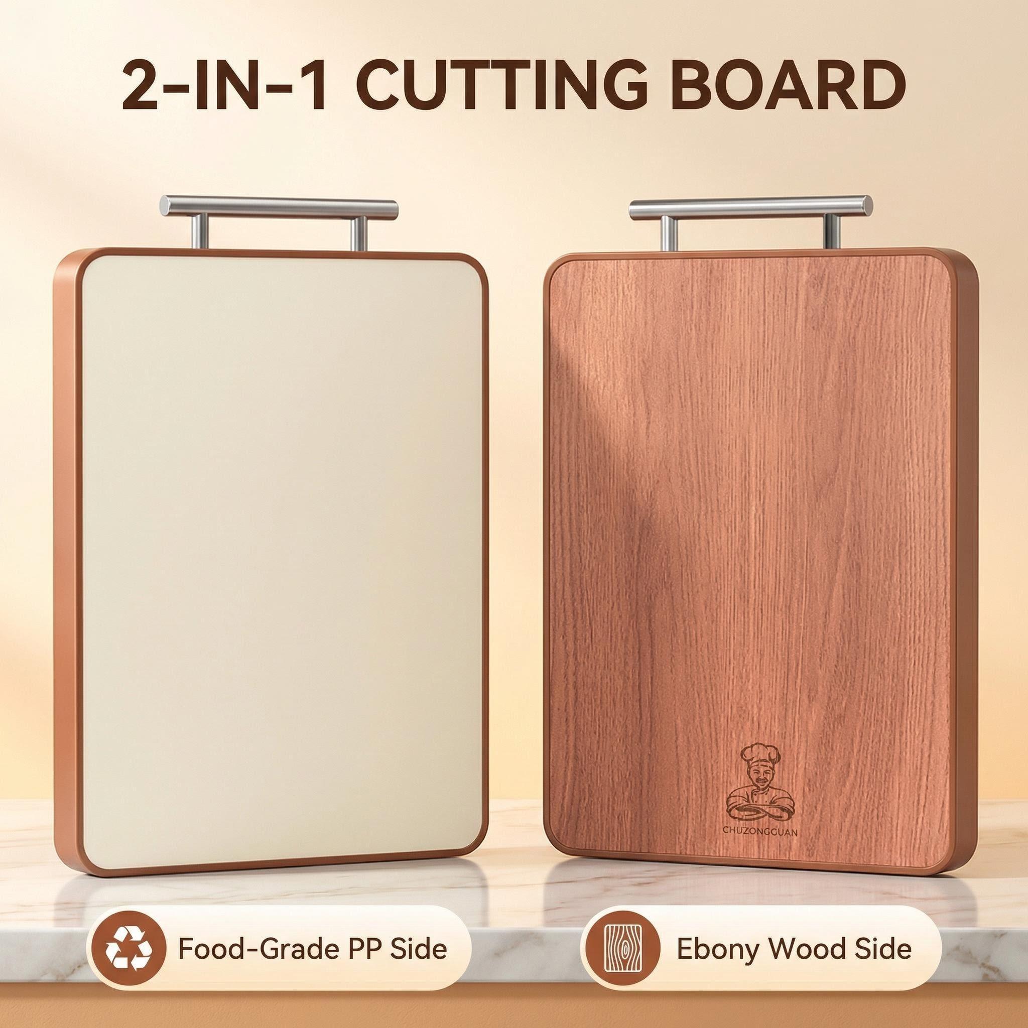 Ebony Wood & PP Cutting Board