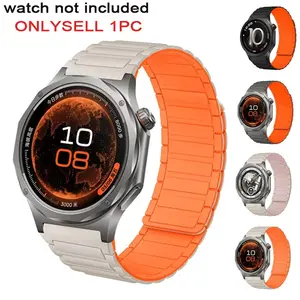 22mm Snug Fit Magnetic Silicone Strap Compatible with OPPO Watch X3 4 Pro Realme Watch 3 S S2 OnePlus Watch 3 2 2R Durable Comfortable