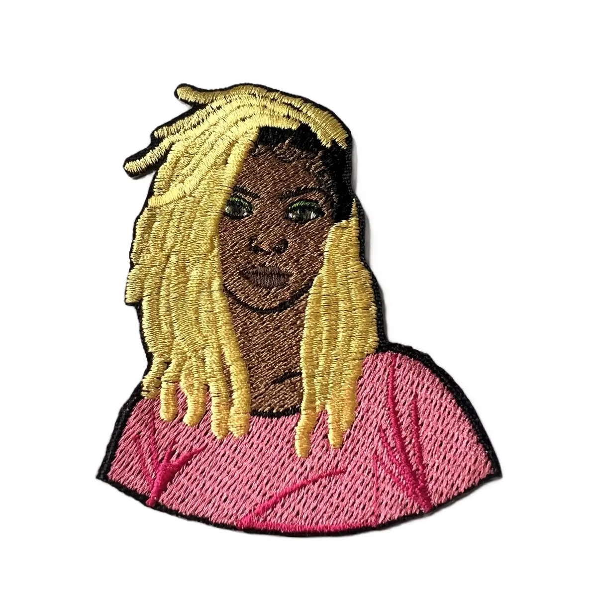 Goldie Loc Beauty Embroidered Iron on Patch (sewing)