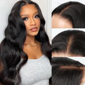 [Bling Hair ] Glueless Body Wave Human Hair Wig, Pre Cut Lace Ready To Wear 4X6 Lace Front Wig for Women