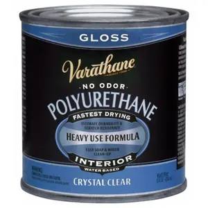 Rustoleum 200061H .5 Pint Gloss Interior Water-Based Diamond Polyurethane Finis