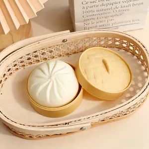 Mini Realistic Soup Dumpling Squishy Toy Slow Rebound Soft Squeeze Fidget Toy Stress Relief Sensory Hobby Play Toy Funny Portable Decompression Game Toy Ideal For Daily Relaxation & Leisure Entertainment