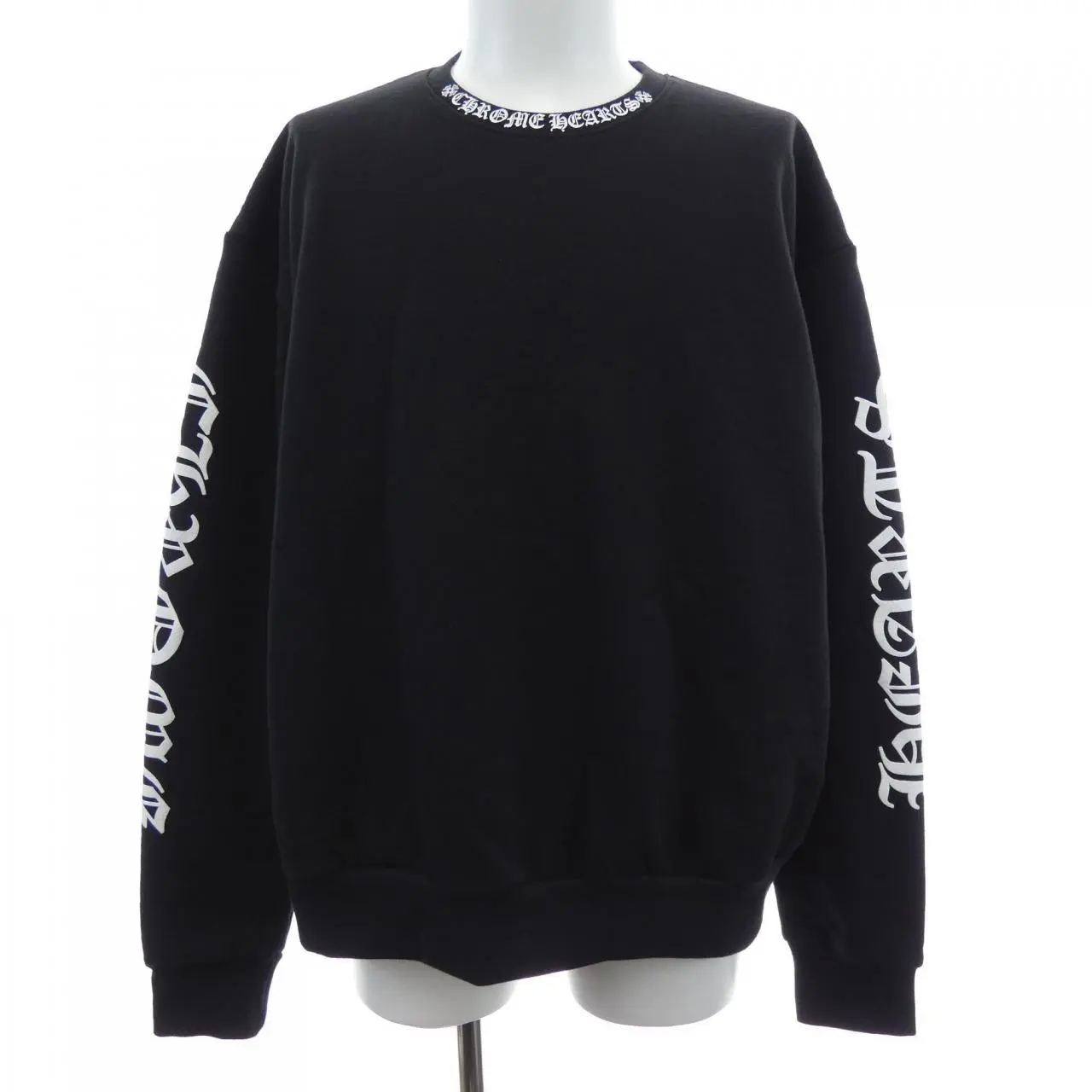 Pre-owned Chrome Hearts Cotton Small Leather Goods U CREW Sweatshirt