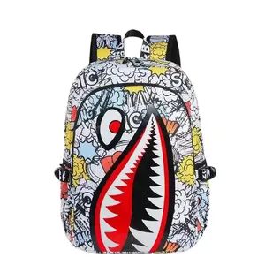Comic-Style Shark Backpack: When Your Bag Has More Personality Than You