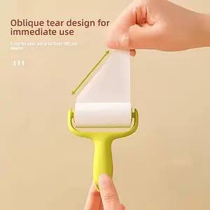12-Month Portable Mini Lint Roller with Refills — Manual Pet Hair Cleaner, Suitable for Clothes, Dust, and Debris Removal. Compact and Portable, Ideal for Home, Car, Outdoor, and Travel Use
