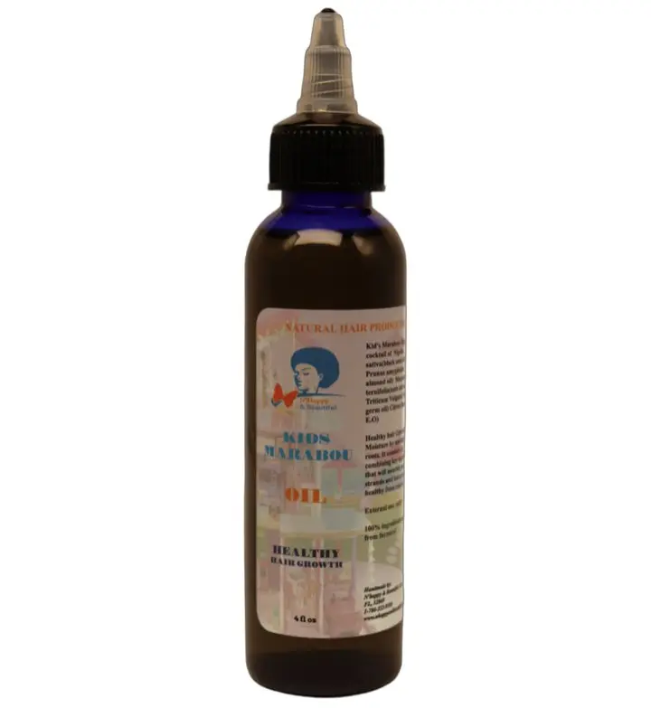 Pack of 24  KIDS MARABOU / MOISTURIZING & GROWTH OIL / 4 OZ BOTTLES, WHOLESALE / PRIVATE LABEL