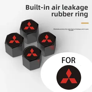 Hot-selling universal car tire valve stem caps, Car Parts, suitable for Mitsubishi ASX, Lancer, Pajero, Outlander, L200, EVO, Lancer EX