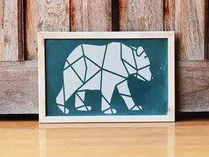Bear Stencil - Art and Wall Stencil
