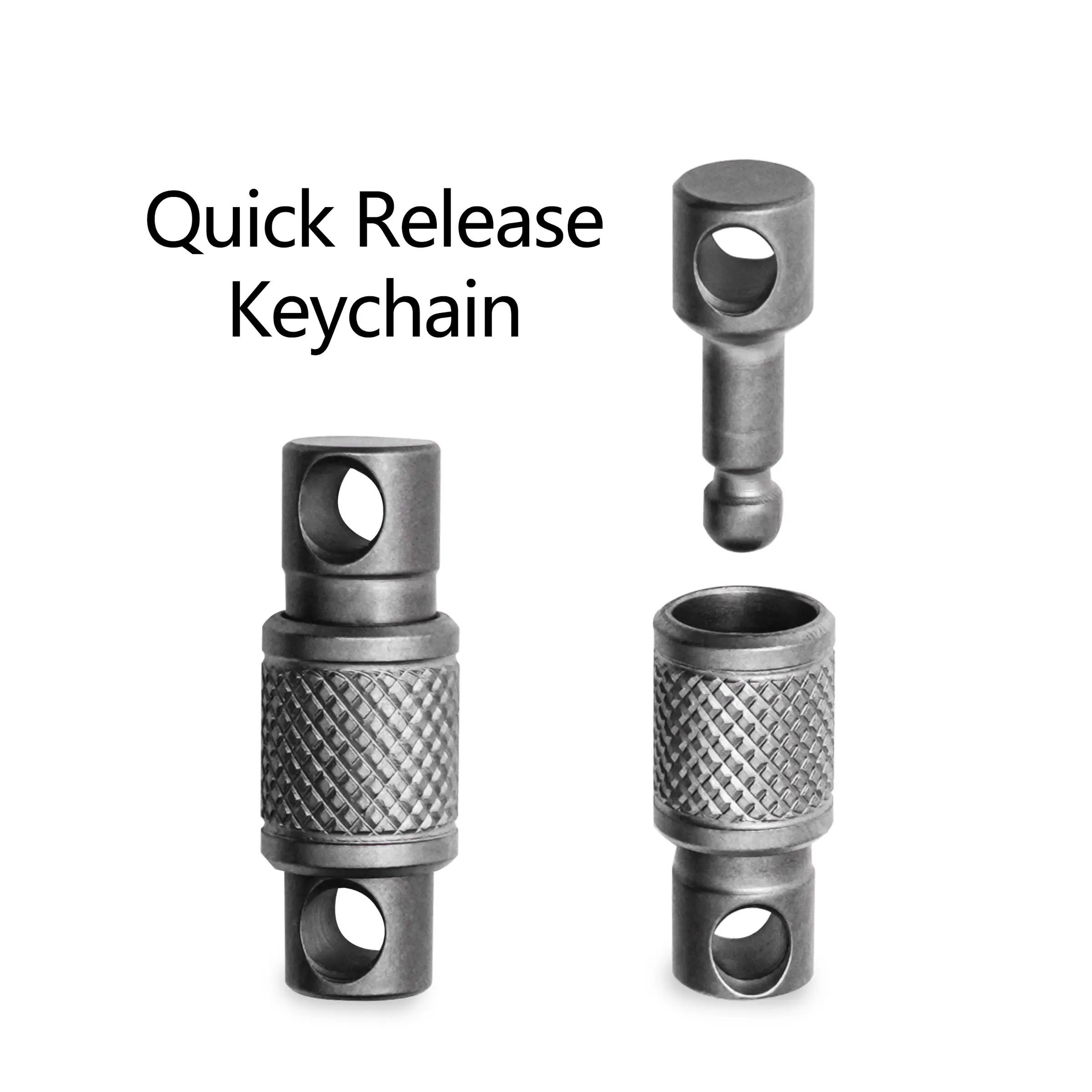 Titanium Alloy Keychain, Lightweight Men's Keyring with Rotating Connector, Smooth Use, Good Texture, Ideal for Fishing Gear & Edc Tools Gift, Stylish Keychain, Portable Keychain