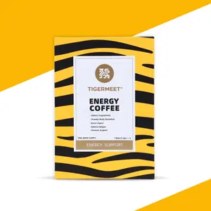 TIGERMEET Triple-Action Herbal Arabica Instant Coffee, 6 Sachets – Premium Coffee Beverage with Ginseng, Goji Berry & Deer Antler Extract | Sugar-Free Daily Coffee Ritual