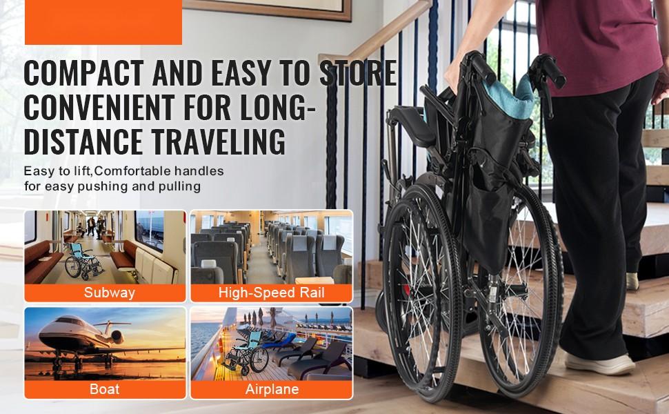 Wheelchair Aluminum Alloy Frame Ultra Lightweight 18-Inch Wide Seat With 250-Pound Weight Capacity, Durable Portable Mobility Aid For Seniors And Adults, Smooth Maneuverability, Comfortable All-Day Use