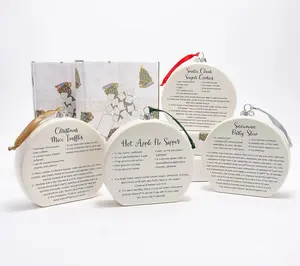 Temp-tations Set of 4 David's Recipe Ornaments