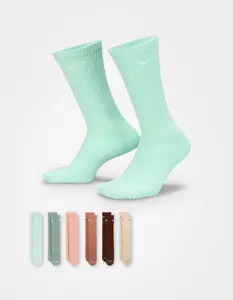 NIKE  Mens Everyday Plus 6 Pack Cushioned Crew Socks