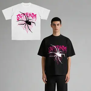 SCTEAM Spider Web T-Shirt | Pink Punk Streetwear Man T-Shirt