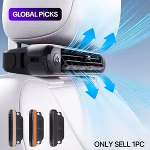 Usb Plug and Play, Car Seat Fan, Portable Wake-up Seat Cooler, Adjustable Vents, 3 Gear Wind Speed, Suitable for Most Cars, Suv, Rv, Boat, Usb Cooling Fan